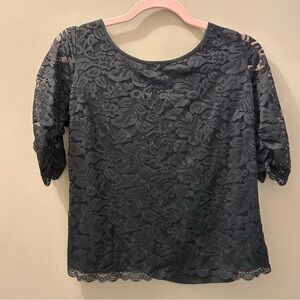 American Eagle Lace Half Sleeve Blouse